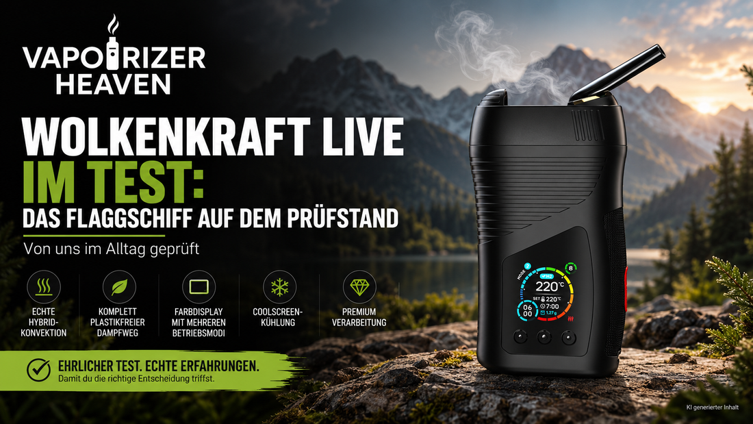 Wolkenkraft LIVE Test Markenguide bei Vaporizerheaven Banner