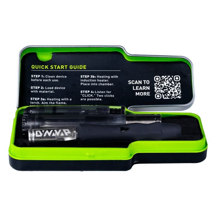 DynaVap The B Vaporizer Metall-Case offen mit Zubehör