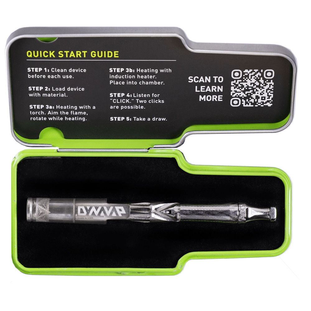 DynaVap UniDyn Vaporizer ohne Akku in Metall Case geöffnet