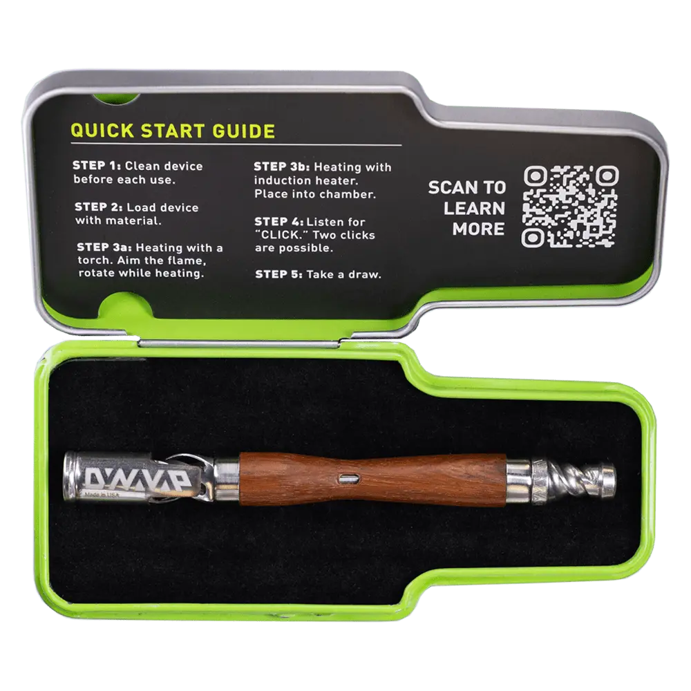 DynaVap WoodWynd Vaporizer Holz Stem Case geöffnet