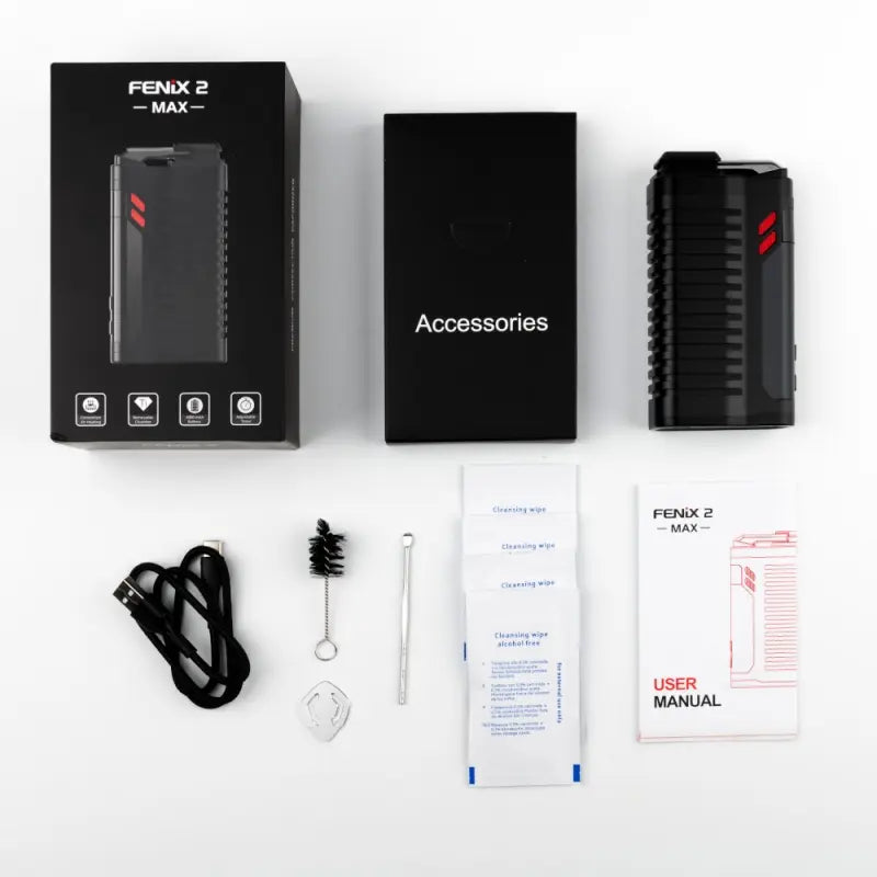 Fenix 2 Max Vaporizer Lieferumfang liegend