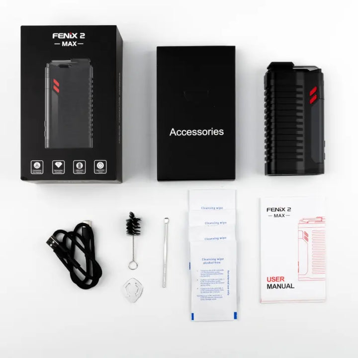 Fenix 2 Max Vaporizer Lieferumfang liegend