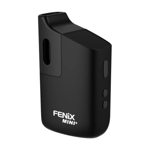 Fenix Mini Plus Vaporizer in Schwarz Frontansicht links gedreht