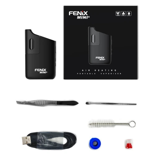Fenix Mini Plus Vaporizer in Schwarz Lieferumfang