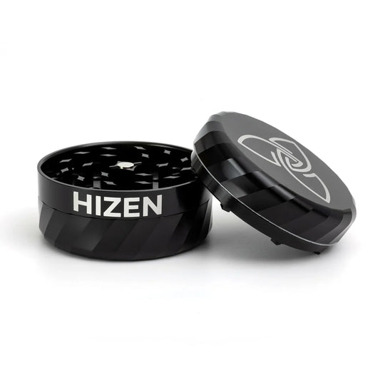 Hizen 3 Teiliger Alu Grinder Geriffelter Rand offen