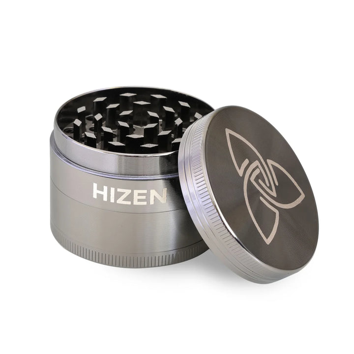 Hizen Basic Grinder Grau Frontansicht offen