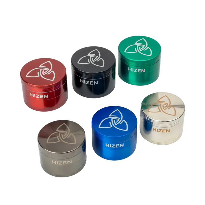Hizen Basic Grinder Gruppe Frontansicht alle Farben