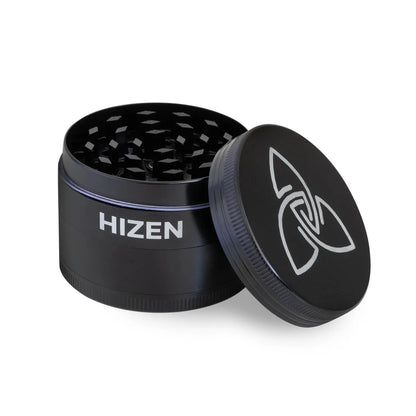 Hizen Basic Grinder schwarz Frontansicht offen