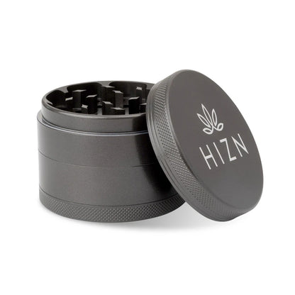 Hizen Keramik Grinder 4 Teilig Grau Frontansicht