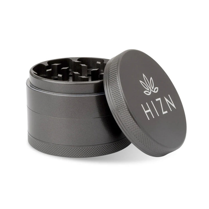 Hizen Keramik Grinder 4 Teilig Grau Frontansicht