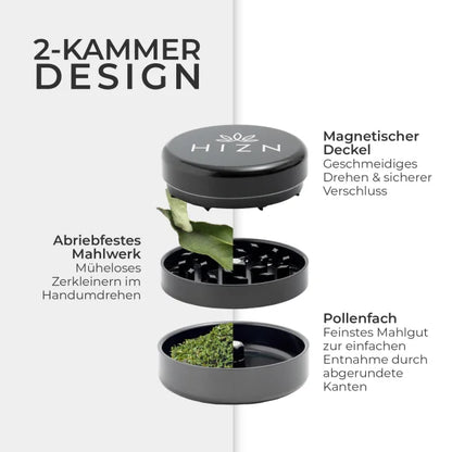Hizen Keramik Grinder grau 3 Teilig Datenblatt