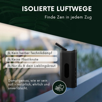 Hizen Nanu V2 Vaporizer Schwarz Datenblatt Luftweg