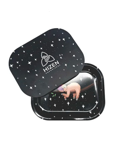 Hizen Rolling Tray mit Deckel Faultier Design Frontansicht