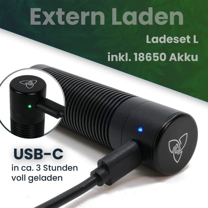 Hizen USB-C Ladeset für 18650er Akkuzellen Datenblatt