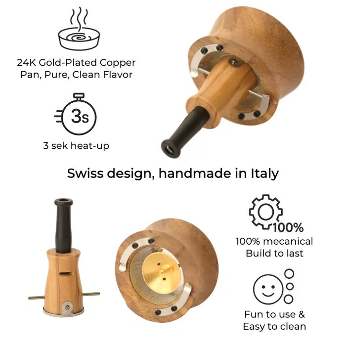 Inhale Vapman 2.0 Vaporizer aus Olivenholz Datenblatt