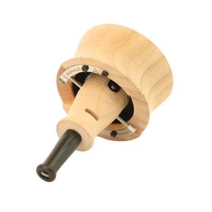 Inhale Vaporizer Vapman Click Pure aus Kirschholz schräg liegend