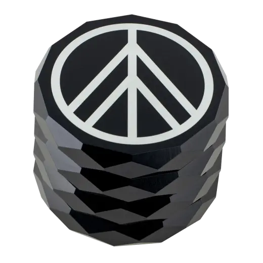 Norddampf Grinder 4-teilig aus Aluminium mit 63 mm Durchmesser, geschlossen in der Frontansicht