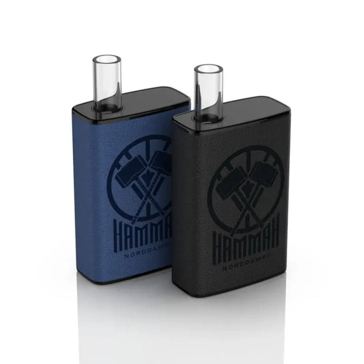Norddampf Hammah Vaporizer blau und schwarz stehend