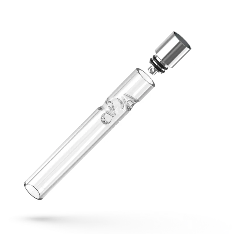 Norddampf Hammah Glass Tube Steel Pod, Mundstück mit Glasrohr in Edelstahlfassung
