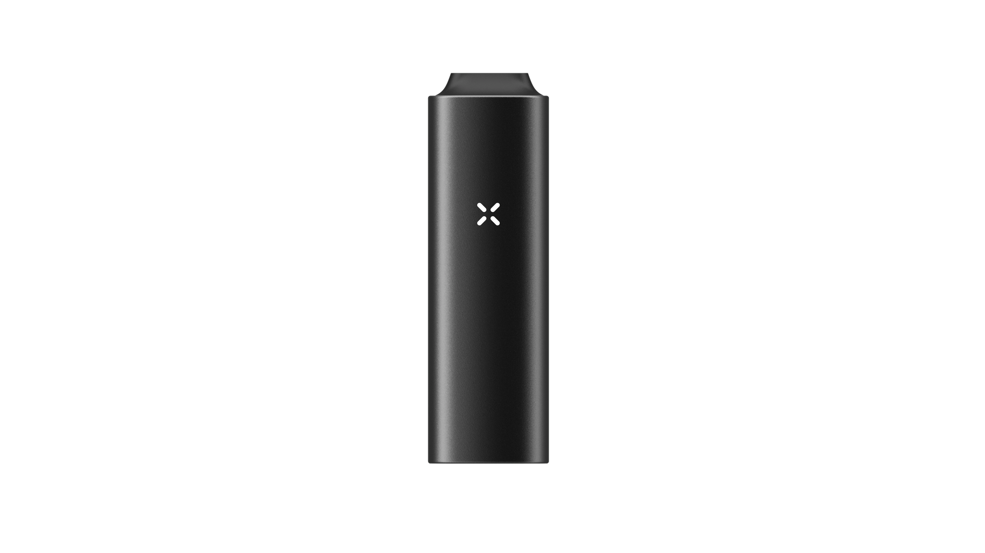 PAX Mini 2 Onyx schwarz tragbarer Kräuterverdampfer Frontansicht mit Mundstück