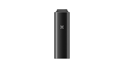PAX Mini 2 Onyx schwarz tragbarer Kräuterverdampfer Frontansicht mit Mundstück