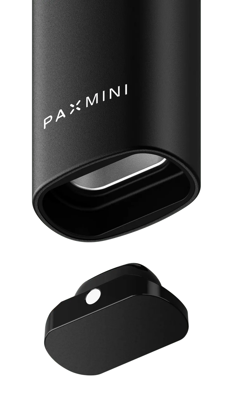 PAX Mini 2 con camera di riempimento aperta e coperchio del forno