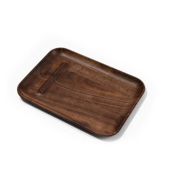 Pax Walnuss Holz Tablett Rolling Tray Frontansicht