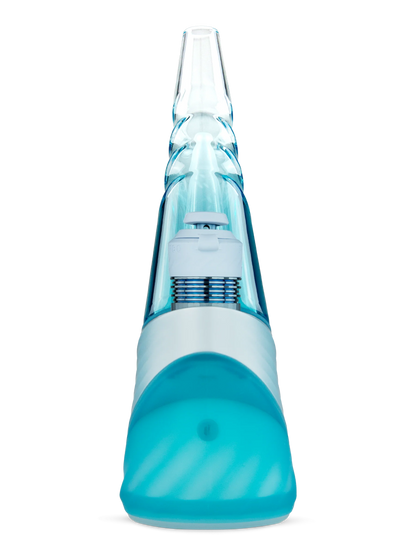 Puffco Peak Pro 3DXL Glacier Limited Edition E-Rig mit Verlaufsglas in der Frontalansicht
