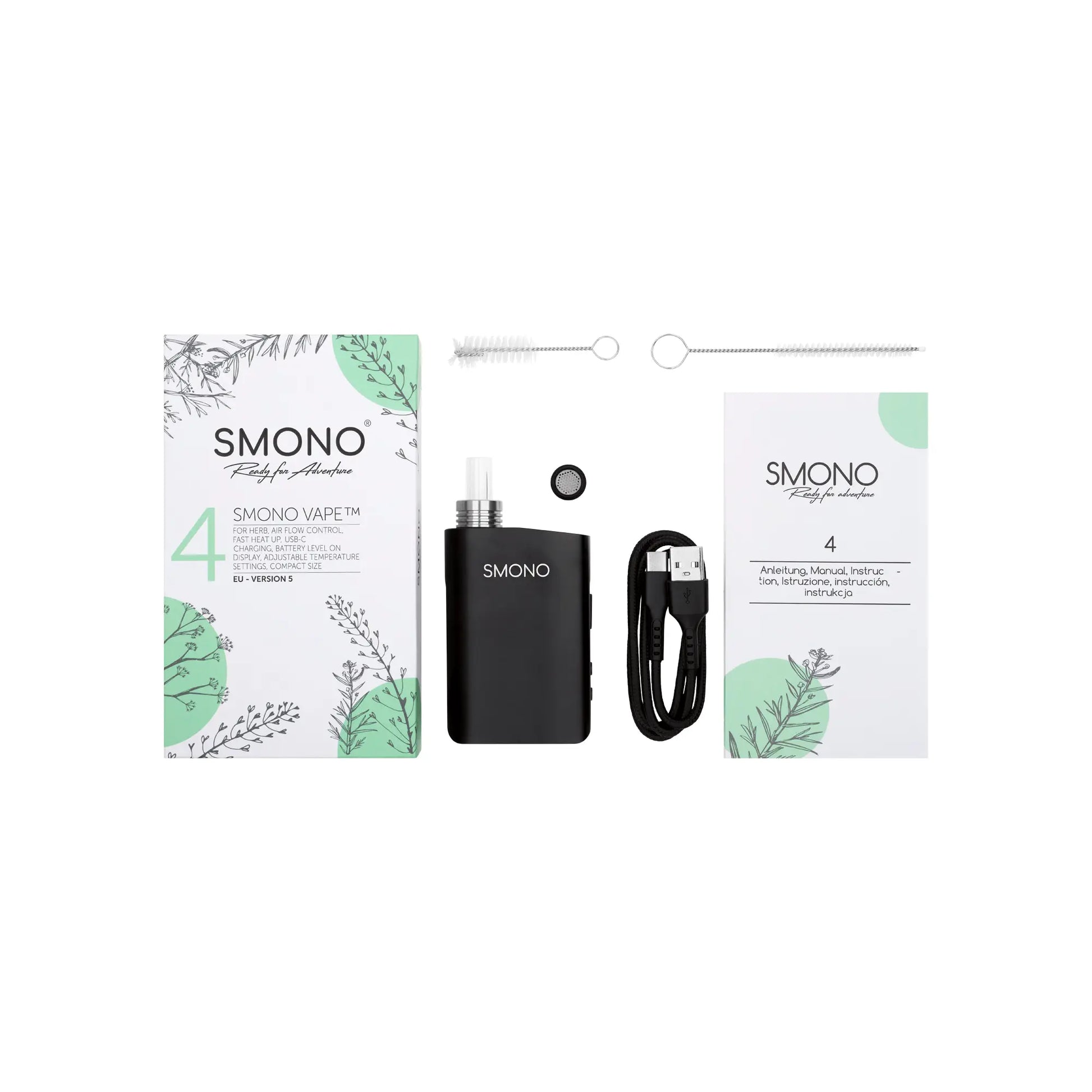Smono 4 Kräuterverdampfer Lieferumfang