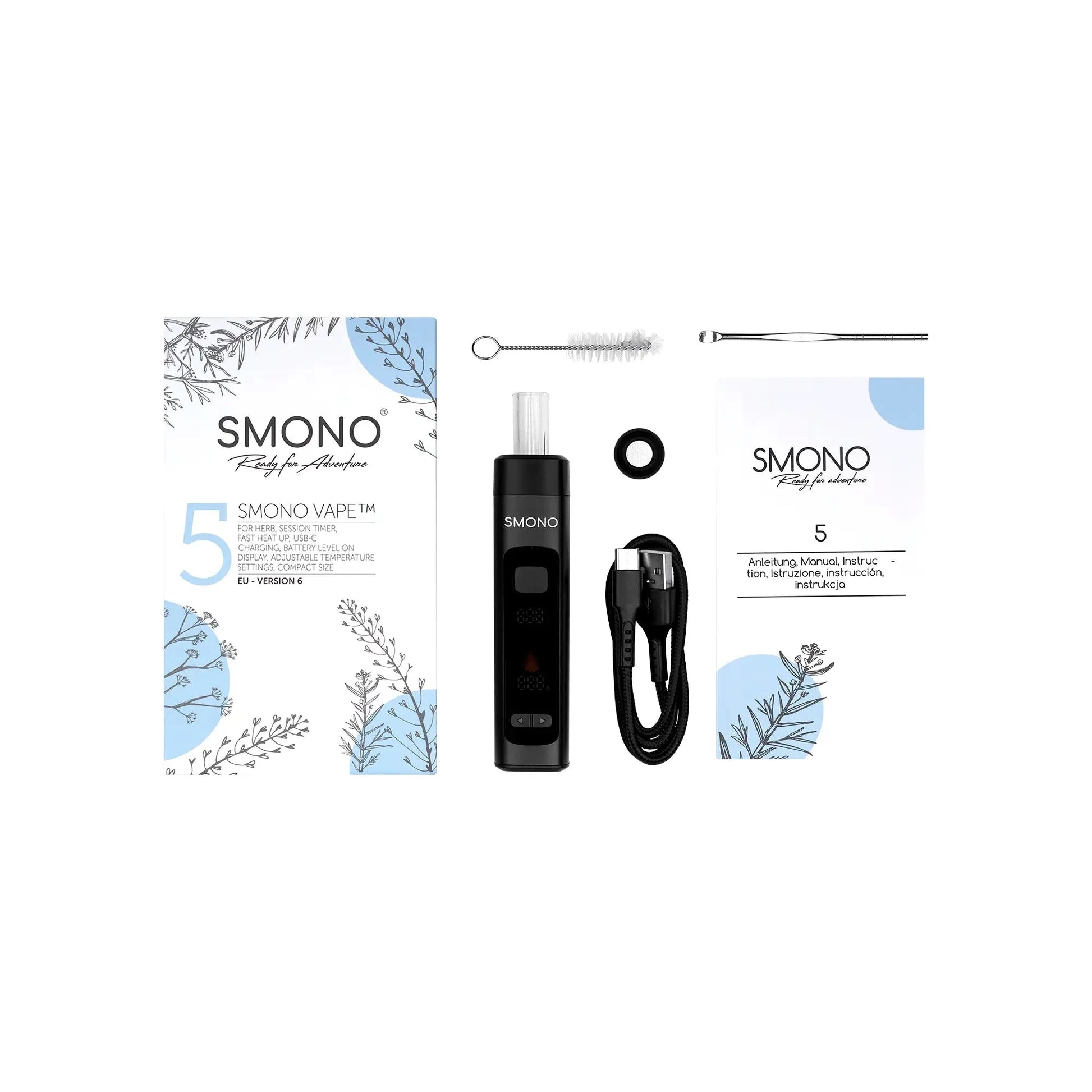 Smono No.5 Vaporizer Lieferumfang