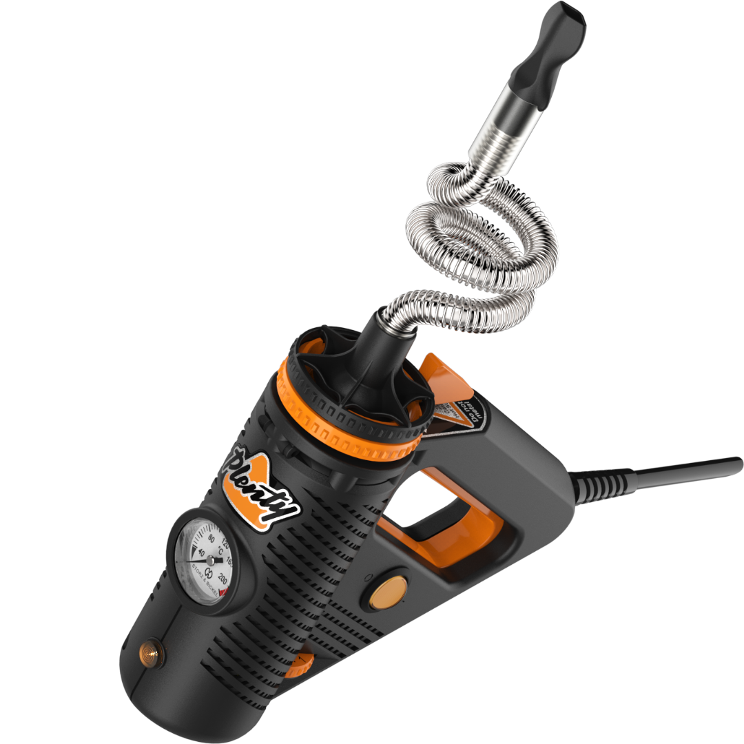 Storz & Bickel Plenty Vaporizer schwarz Vorderansicht schräg