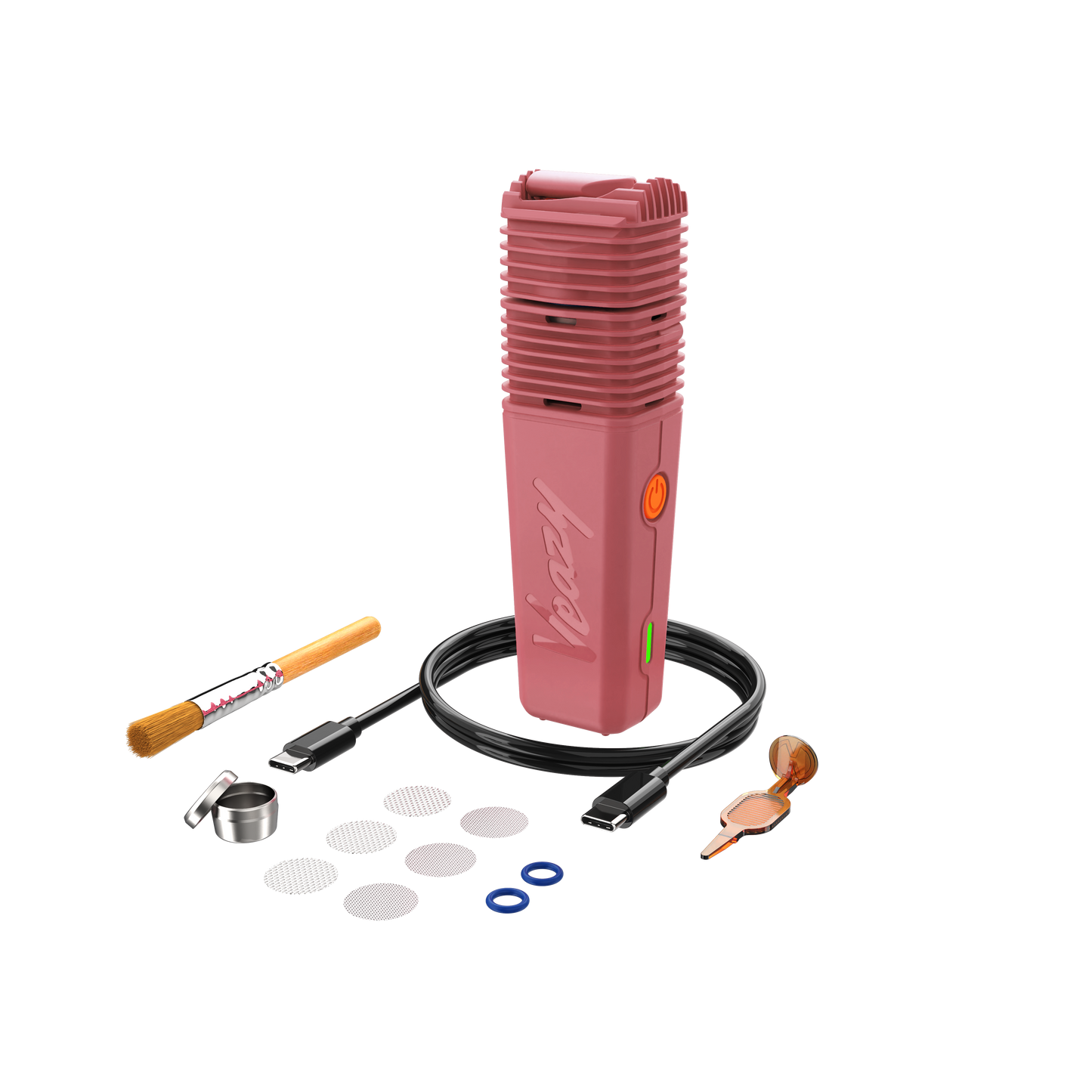 Storz und Bickel Veazy Vaporizer Charming Pink Lieferumfang