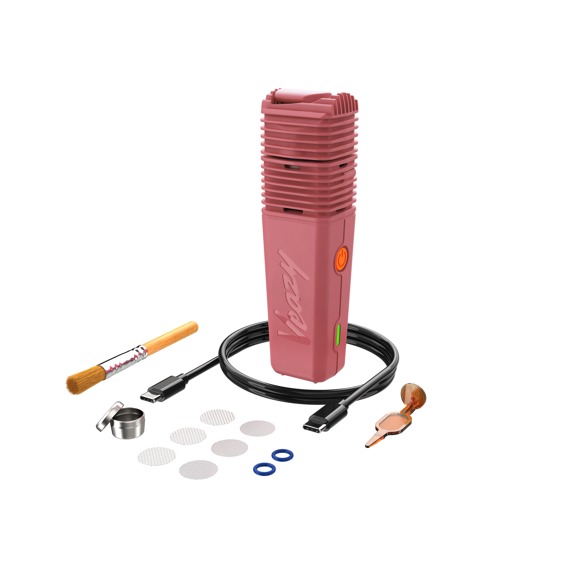 Storz und Bickel Veazy Vaporizer Charming Pink Lieferumfang