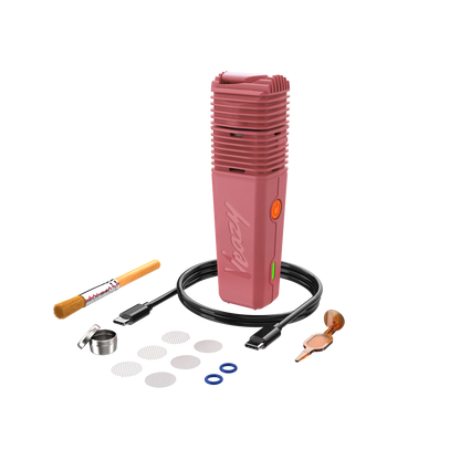 Storz und Bickel Veazy Vaporizer Charming Pink Lieferumfang