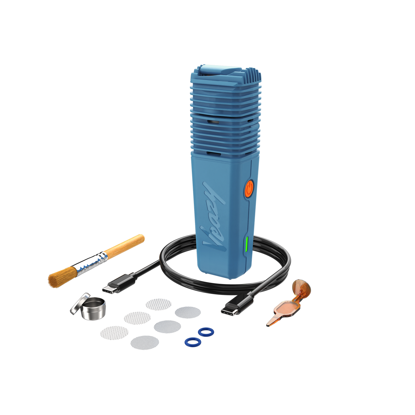 Storz und Bickel Veazy Vaporizer Dynamic Blue Lieferumfang