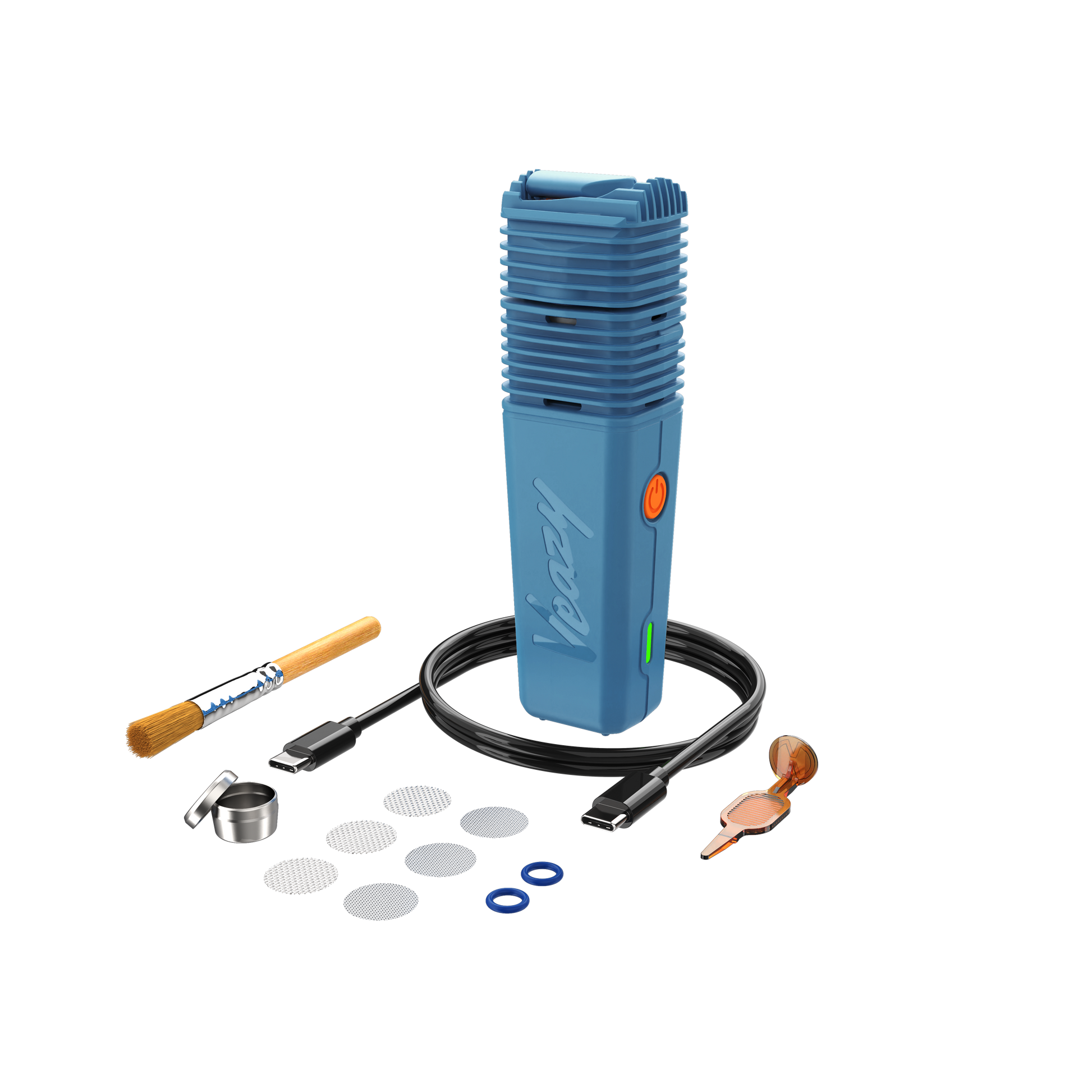 Storz und Bickel Veazy Vaporizer Dynamic Blue Lieferumfang