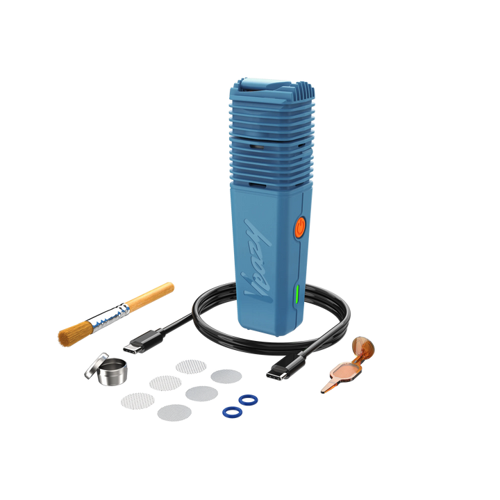 Storz und Bickel Veazy Vaporizer Dynamic Blue Lieferumfang