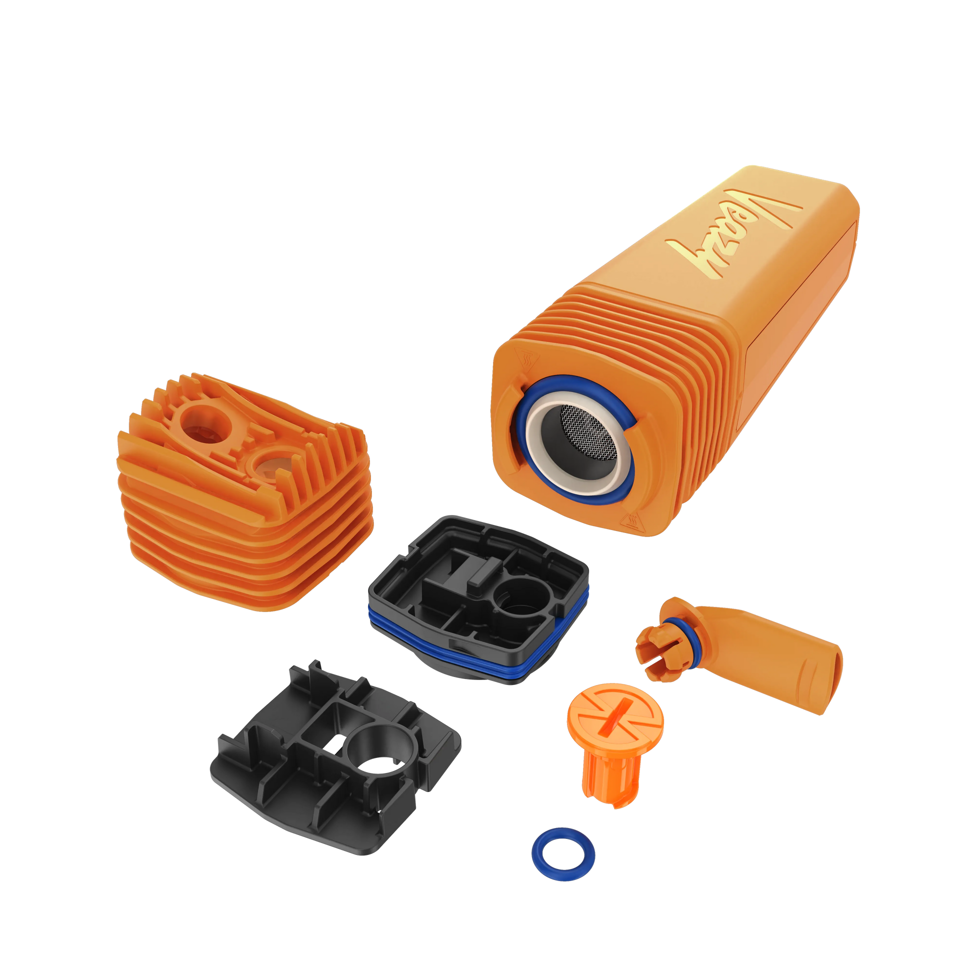 Storz und Bickel Veazy Vaporizer Inspiring Orange liegend