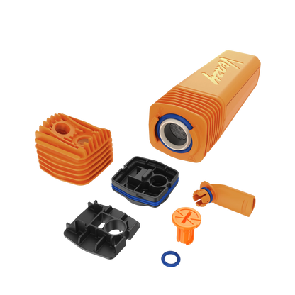 Storz und Bickel Veazy Vaporizer Inspiring Orange liegend