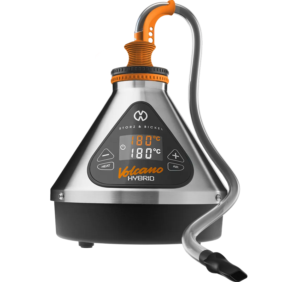 Storz und Bickel Volcano Hybrid Silber Anwendung Schlauch