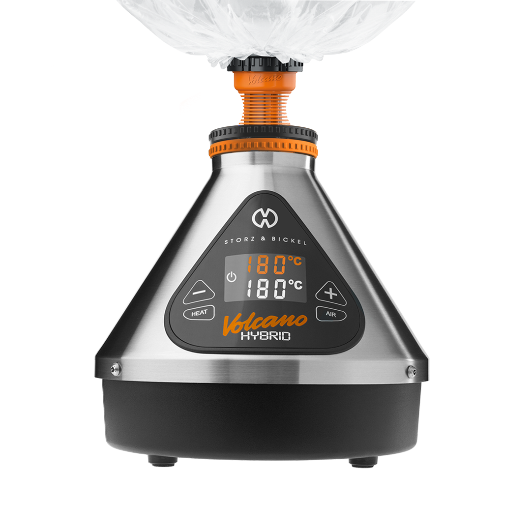 Storz und Bickel Volcano Hybrid Silber Anwendung Ballon