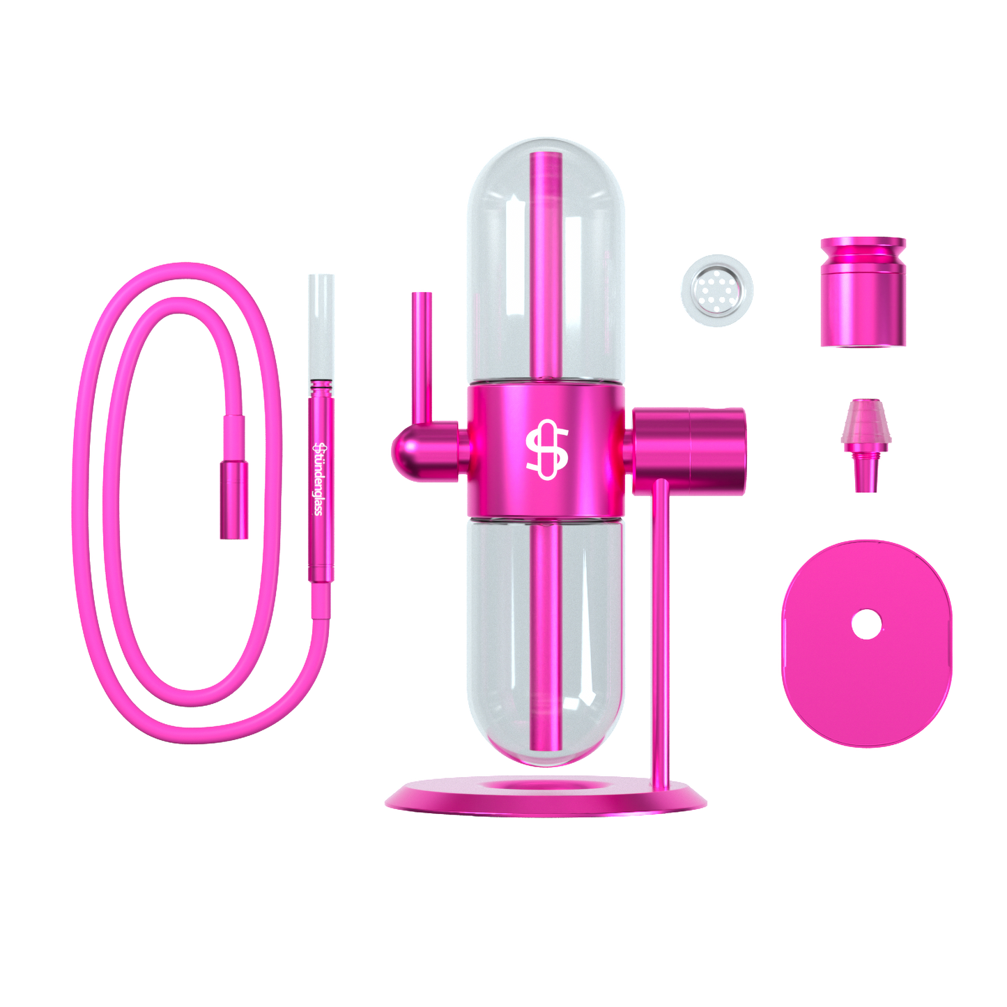 Stündenglass Gravity Infuser Pink Lieferumfang