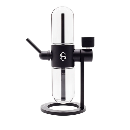 Stündenglass gravity Infuser / Gravity Hookah schwarz Frontansicht