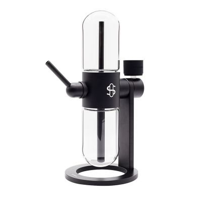 Stündenglass gravity Infuser / Gravity Hookah schwarz schräg
