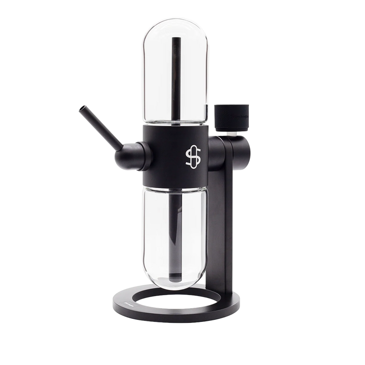 Stündenglass gravity Infuser / Gravity Hookah schwarz schräg