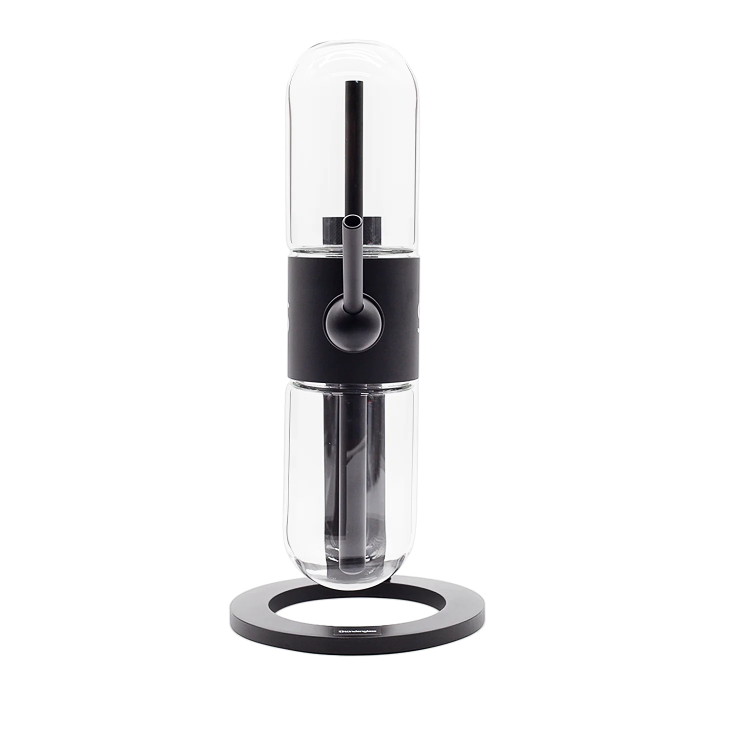 Stündenglass gravity Infuser / Gravity Hookah schwarz seite vertikal