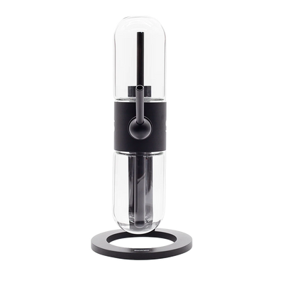 Stündenglass gravity Infuser / Gravity Hookah schwarz seite vertikal