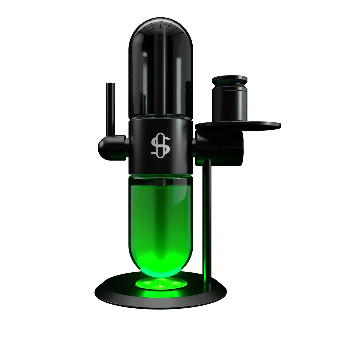 Stündenglass Infuser Beleuchtung grün