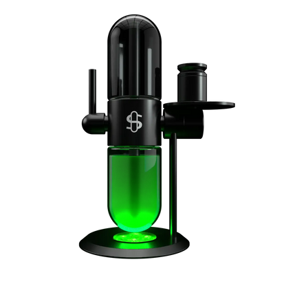 Stündenglass Infuser Beleuchtung grün