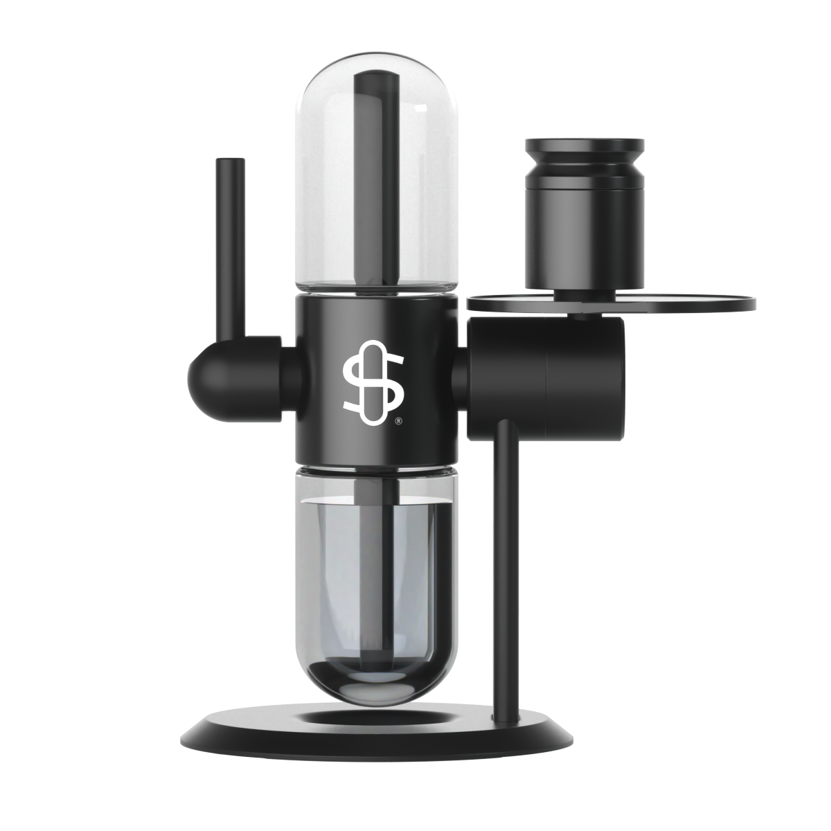 Stündenglass Gravity Infuser Kompact schwarz front